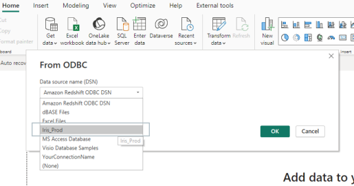 Connect to ODBC data source with Fabric - Ben's Blog
